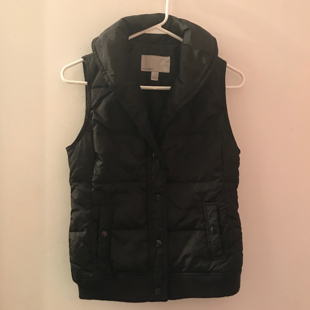 🌻EUC Old Navy Collared Button Down Puffer Vest